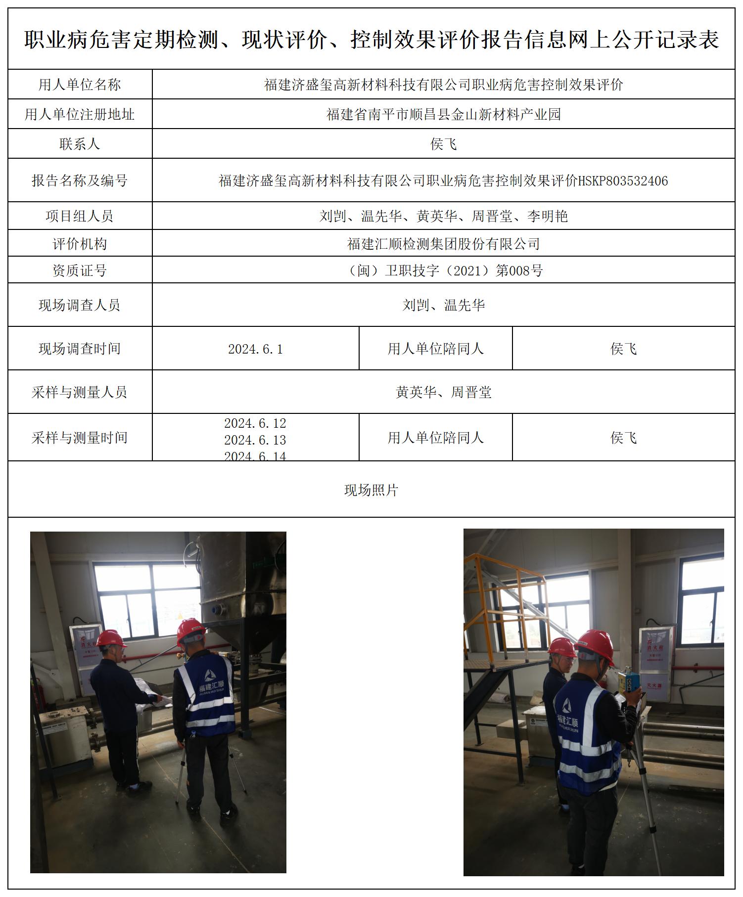 HSKP803532406福建济盛玺高新材料科技有限公司职业病危害控制效果评价职业卫生技术服务报送卡及各类检测评价公示页_职业病危害定期检测、现状评价、控制效果评价报告网上公开信息表.jpg